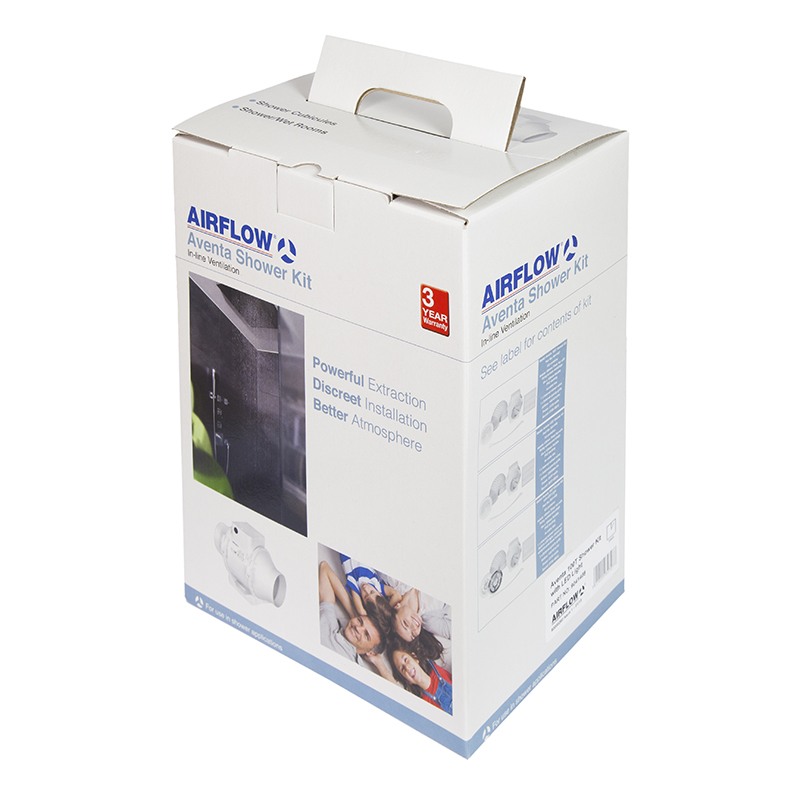 Airflow 9041408 Aventa AV100T Shower Kit 100mm with Light