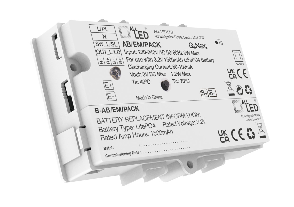 ALL LED AB/EMPACK/ST Q-Nex Plug and Play 3-Hour Emergency Pack Self Test