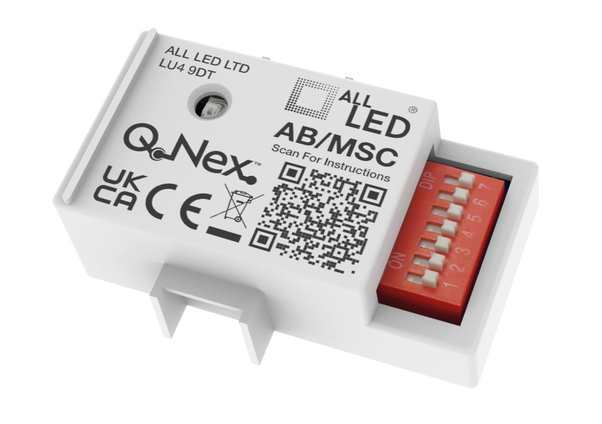 ALL LED AB/MSC Q-Nex Plug & Play 2-In-1 Microwave And Corridor Sensor