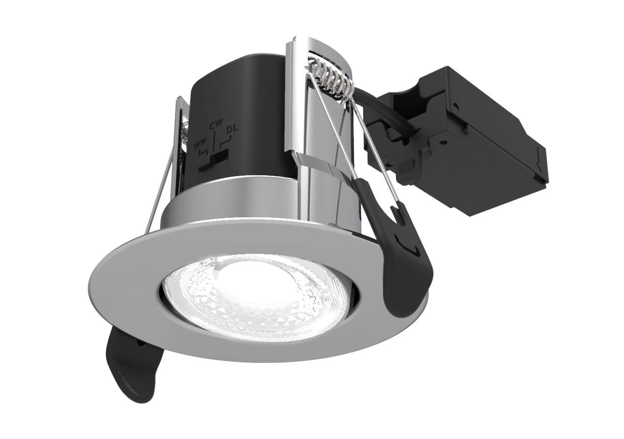 ALL LED AFD05/A/PC/CCT Atom Adjustable 5W IP65 CCT Dimmable LED Fire ...