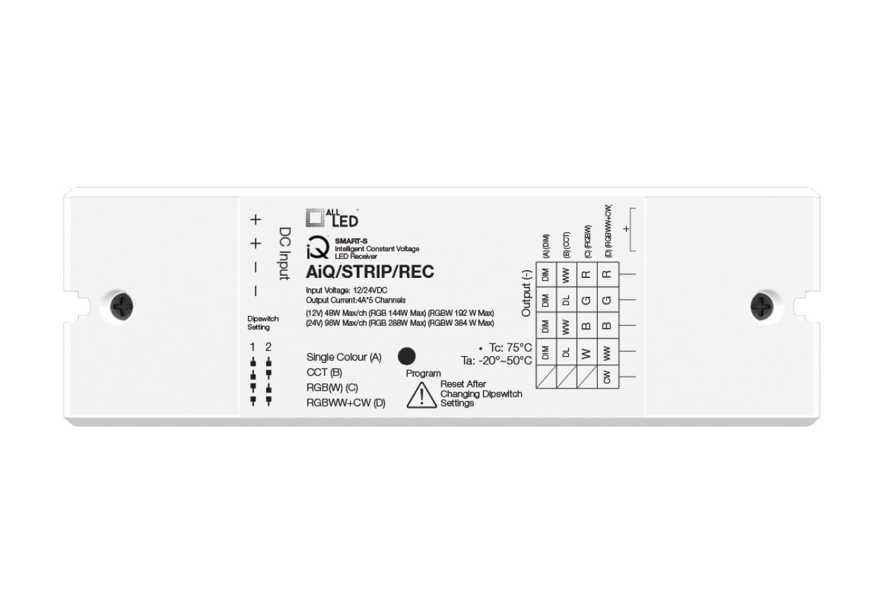 ALL LED AIQ/STRIP/REC SMART-S 12-24V 5-in-1 intelligent LED Strip ...