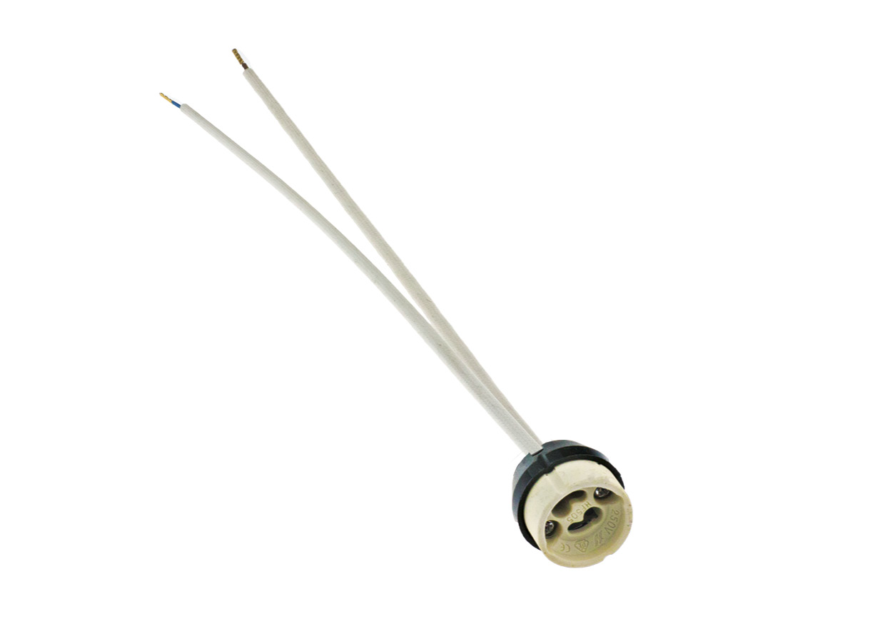 ALL LED ALHGU101/L30 GU10 Lampholder, 30CM Long Flat Top Double Insulated Lamp Holder