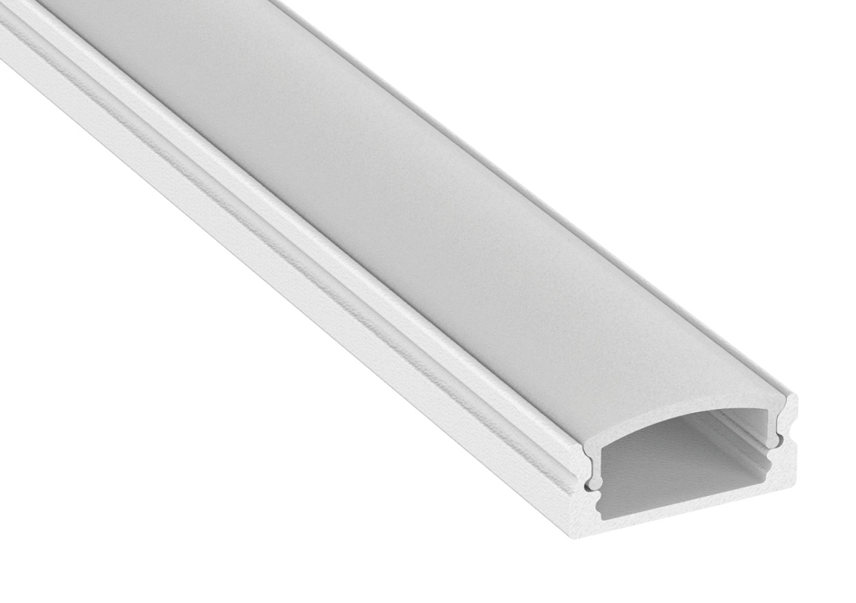ALL LED APA001/WH Profile1 2 Metre Shallow Surface Profile with ...