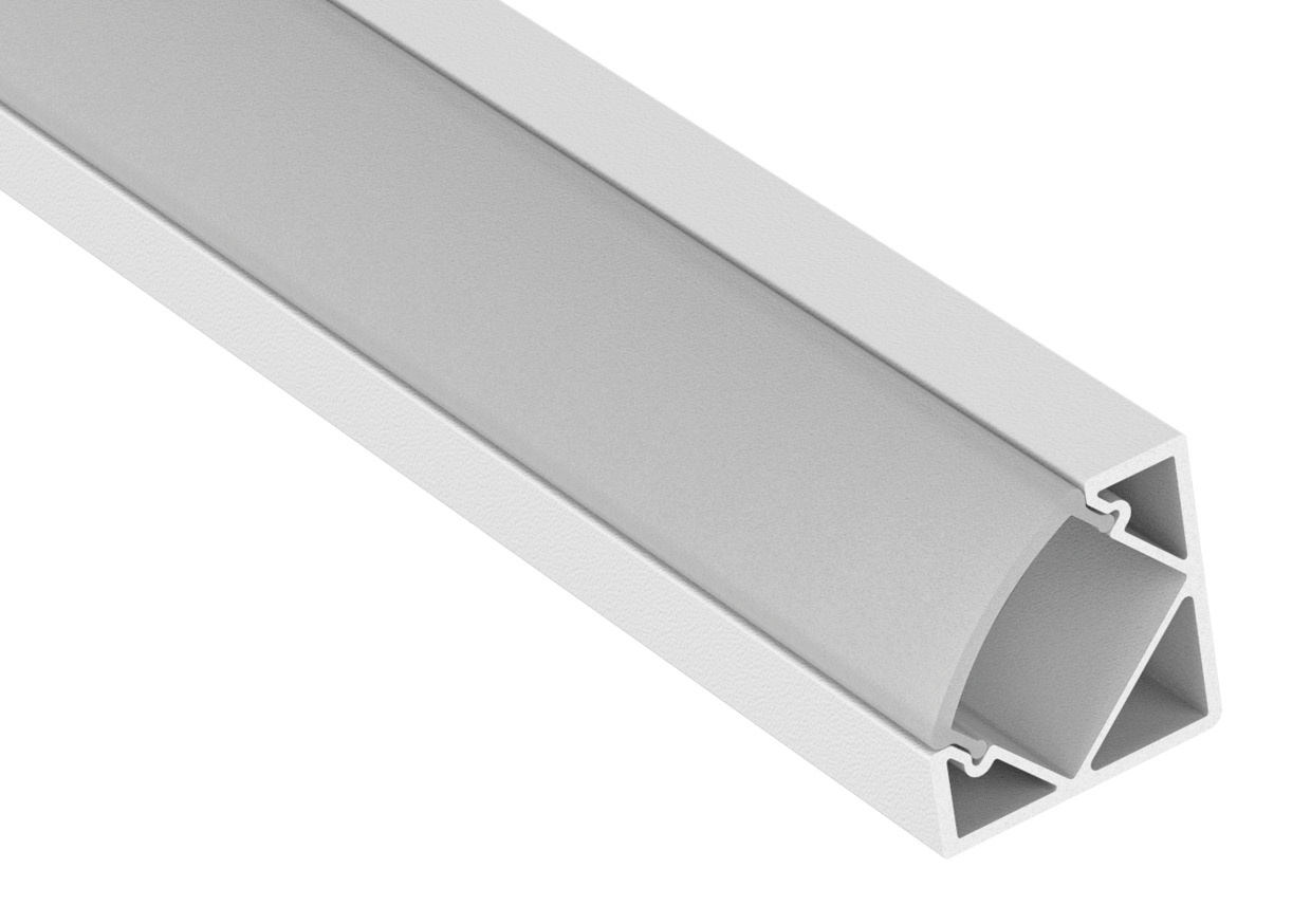 ALL LED APA002/WH Profile2 2 Metre 45 Degree Angled Profile with ...
