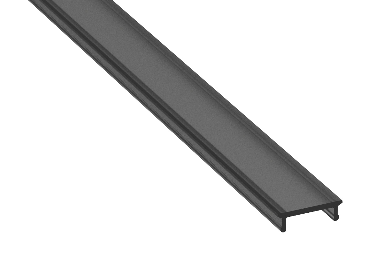 ALL LED APA222/BKDIF 2 Metre Smoked Black Diffuser for StealthLine APA222AL