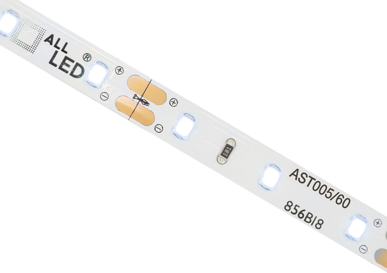 ALL LED AST005/60 Pro 5w/m IP20 LED Strip, 12V Supplied in 40m Reels, or Cut to Length 6000K