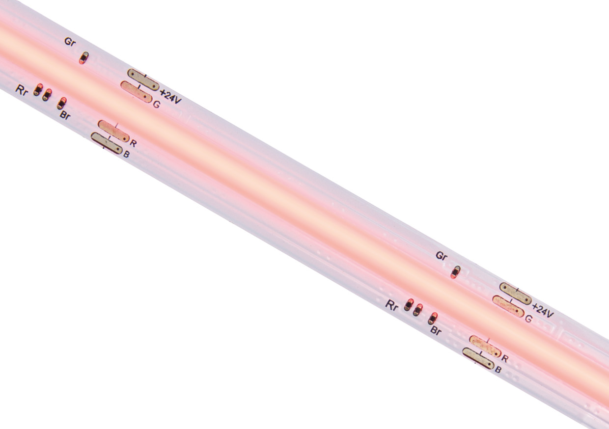 ALL LED AST005/COB/RGB Seamless RGB 5W/m 24V IP20 RGB COB LED Strip, 840 LEDs/m