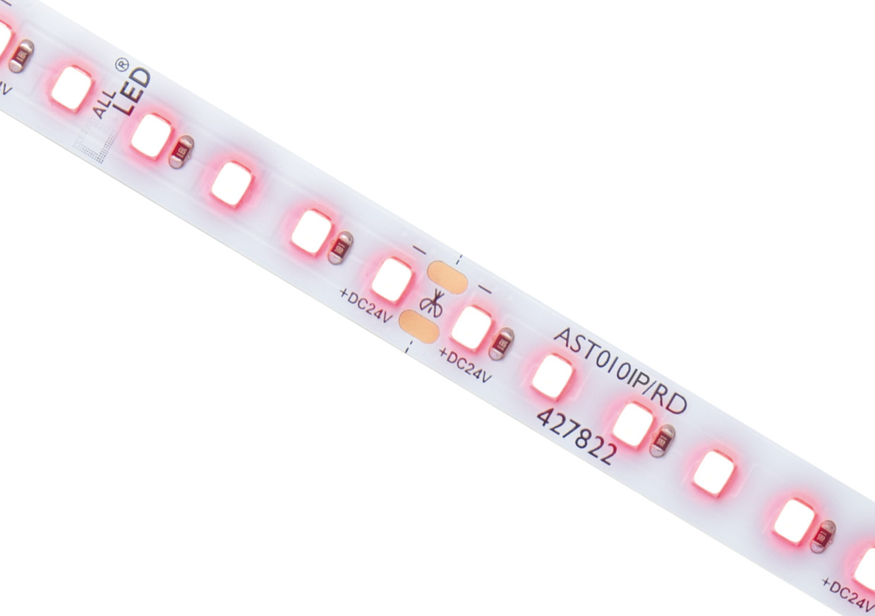 ALL LED AST010IP/RD Colour-Pro 10w/m IP65 LED Strip 24V Supplied in 30m ...