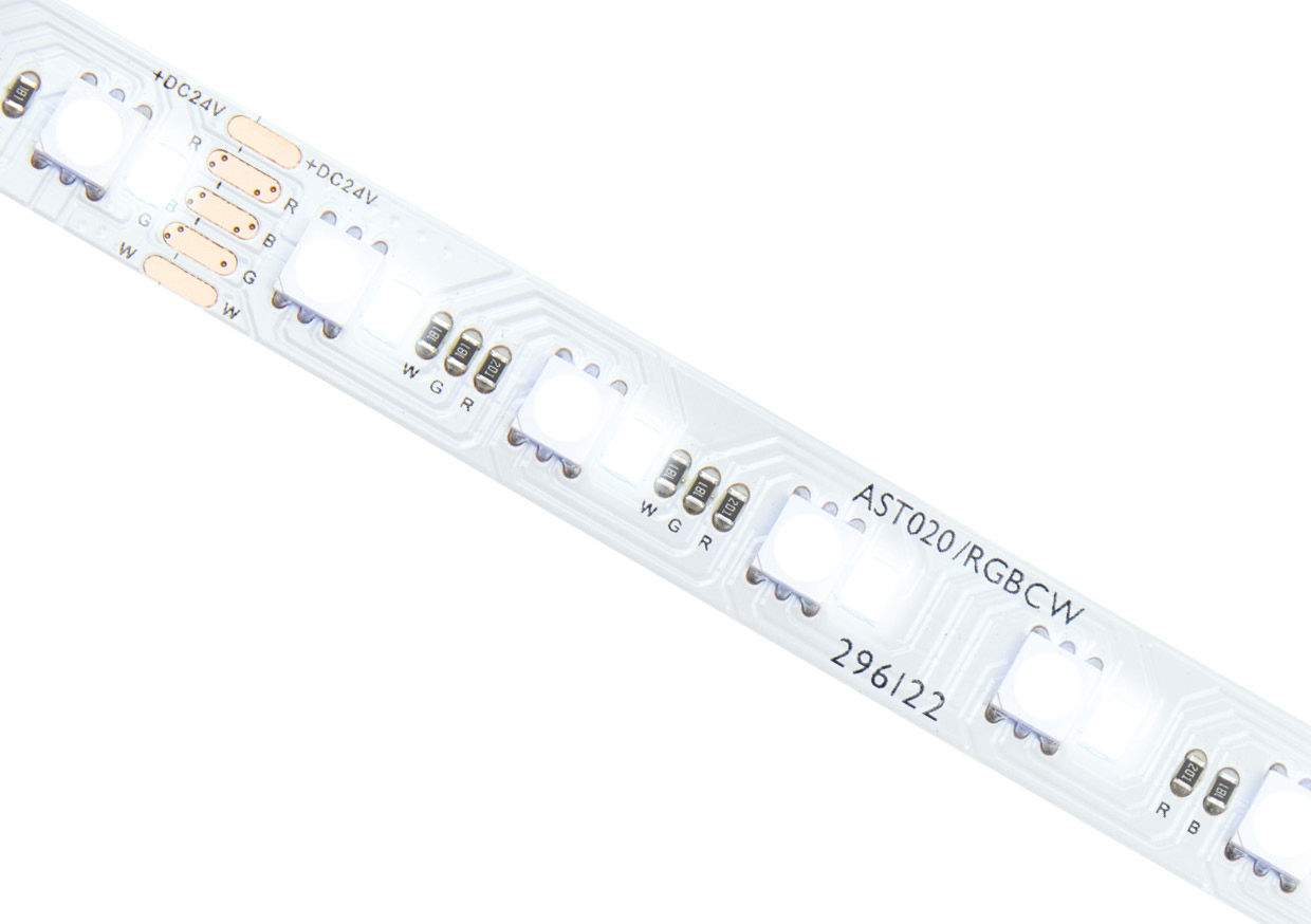 ALL LED AST020/RGBCW Pro RGBCW 20w/m IP20 LED Strip 24V Supplied in 40m ...