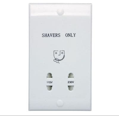 Ansell ADVSS Dual Voltage Shaver Socket 230v/115v