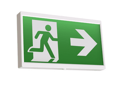 Ansell AENLED/LI/3M/ST EndLED Lithium  Exit Sign White