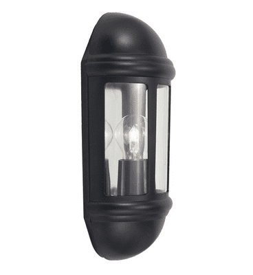 Ansell ALHL/BL Latina E27 Half Lantern Black