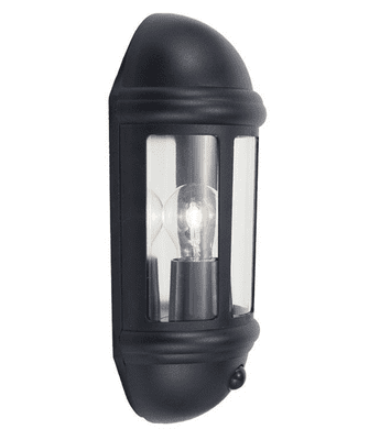 Ansell ALHL/PC/BL Latina E27 Photocell Lantern Black