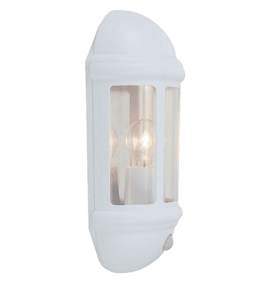 Ansell ALHL/PIR/WH Latina E27 PIR Half Lantern White