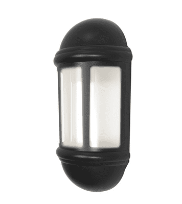 Ansell ALHLLED/BL Latina 8W LED Half Lantern Black