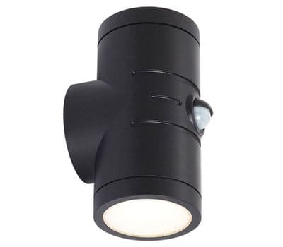 Ansell AREELEDWL/PIR Reef LED Bi-Directional Wall Light CCT PIR Black