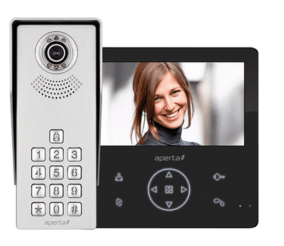 Aperta APKITKPGBLK Video Door Kp Kit (Black Gui Monitor)