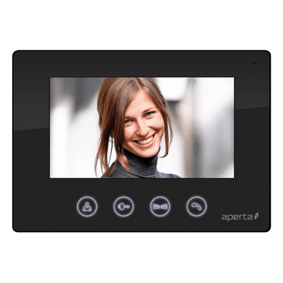 Aperta APMONB Colour Video Door Entry Monitor (Black)