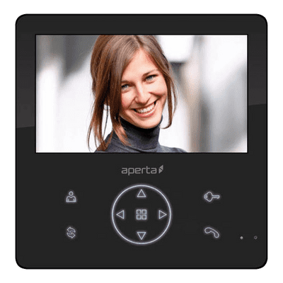 Aperta APMONBG Colour Video Door Entry Monitor (Black)