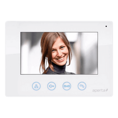 Aperta APMONW Colour Video Door Entry Monitor (White)