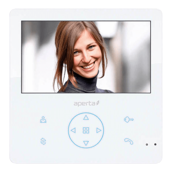 Aperta APMONWG Colour Video Door Entry Monitor White