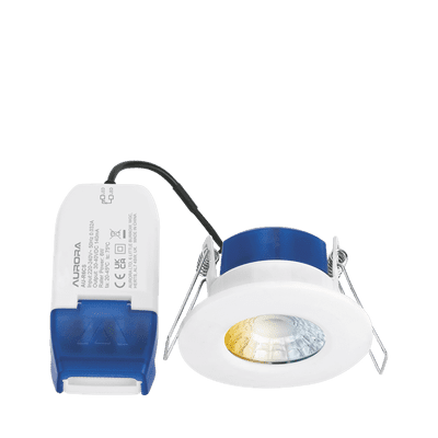 Aurora AU-R6CS 6W Fixed CCT IP65 Colour Switchable Dimmable Fire Rated LED LED Downlight