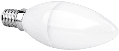 Aurora EN-DCNDE145/27 240V E14 5W Dimmable LED Glass Candle Lamp 2700K