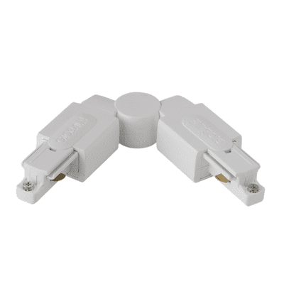 Aurora GB24-3 250V Global Adjustable Connector Single Circuit Track White