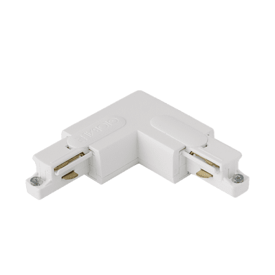 Aurora GB34-3 250V Global L Connector Inside Polarity Single Circuit Track White