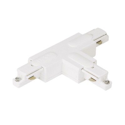 Aurora GB39-3 250V Global T Connector Left Outside Polarity Single Circuit Track White
