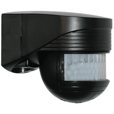 BEG Luxomat 91122 (Formerly 93062) External Black Adjustable 200 Degree PIR Movement Detector