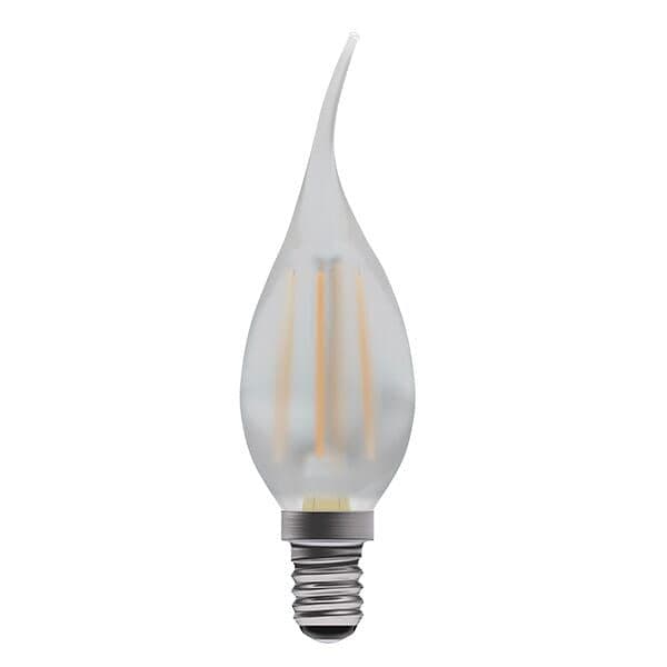 Bell Lighting 60716 4W LED Filament Bent Tip Satin Candle SES 2700K