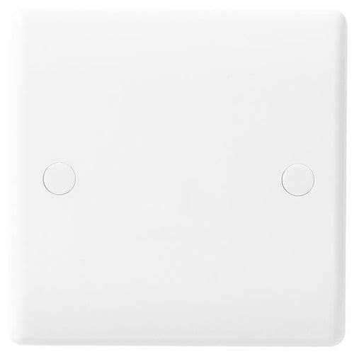 BG Electrical 858 25A Flex Outlet Plate White Bottom Entry