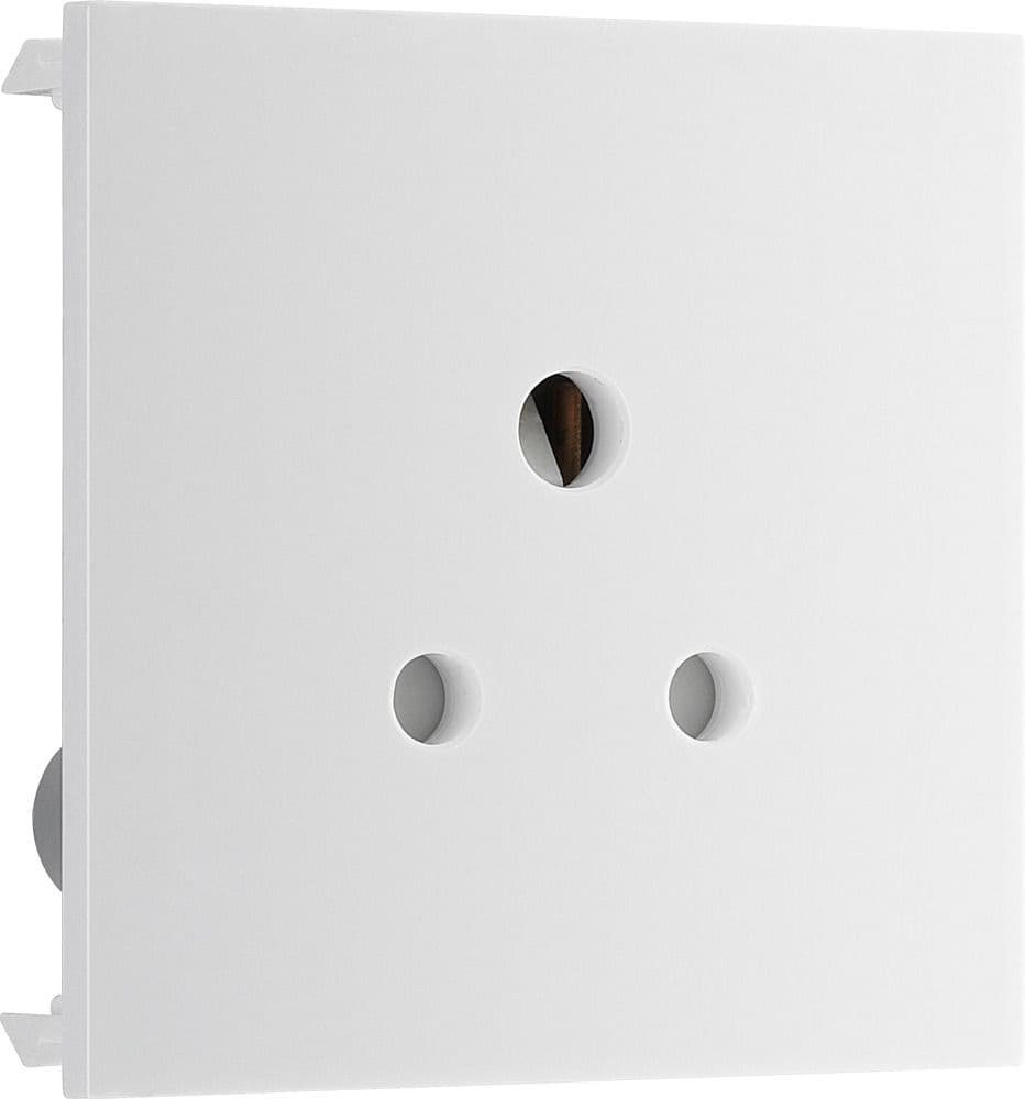 BG Electrical EM2ASW Euro Module 2a Round Pin Unswitched Socket Power ...