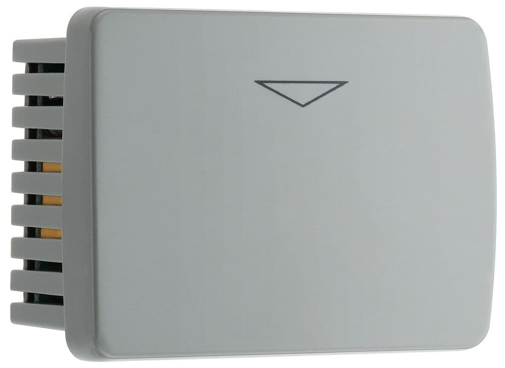 Key Controlled Switch Module Bg BG Electrical EMKYCSG Euro Module 16A Key Card Switch Module 50 X 50 Grey