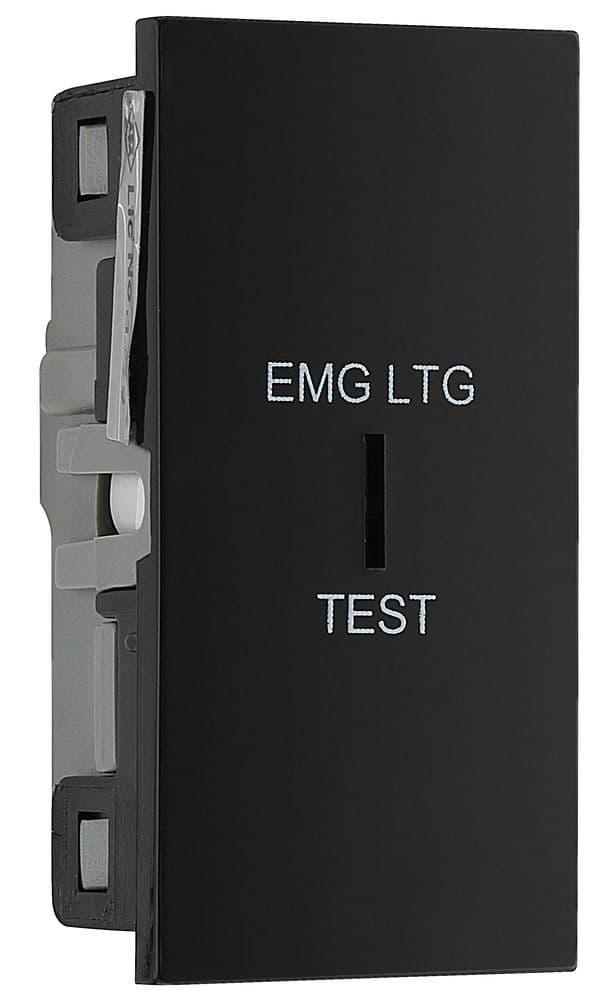Two Way Key Lab BG Electrical EMSW12ELB Euro Module 20AX 2 Way Key Switch Black ...
