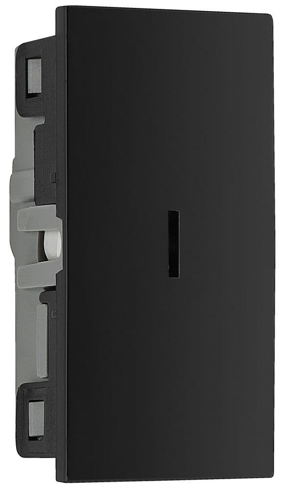 BG Electrical EMSW12KYB Euro Module 20AX 2 Way Key Switch Black