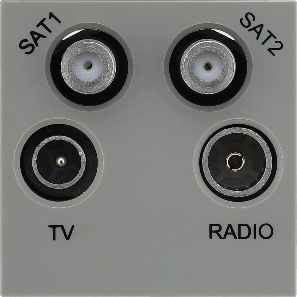 BG Electrical EMTVFMSAT2G Euro Module TV Radio Dual Satellite Module TV ...