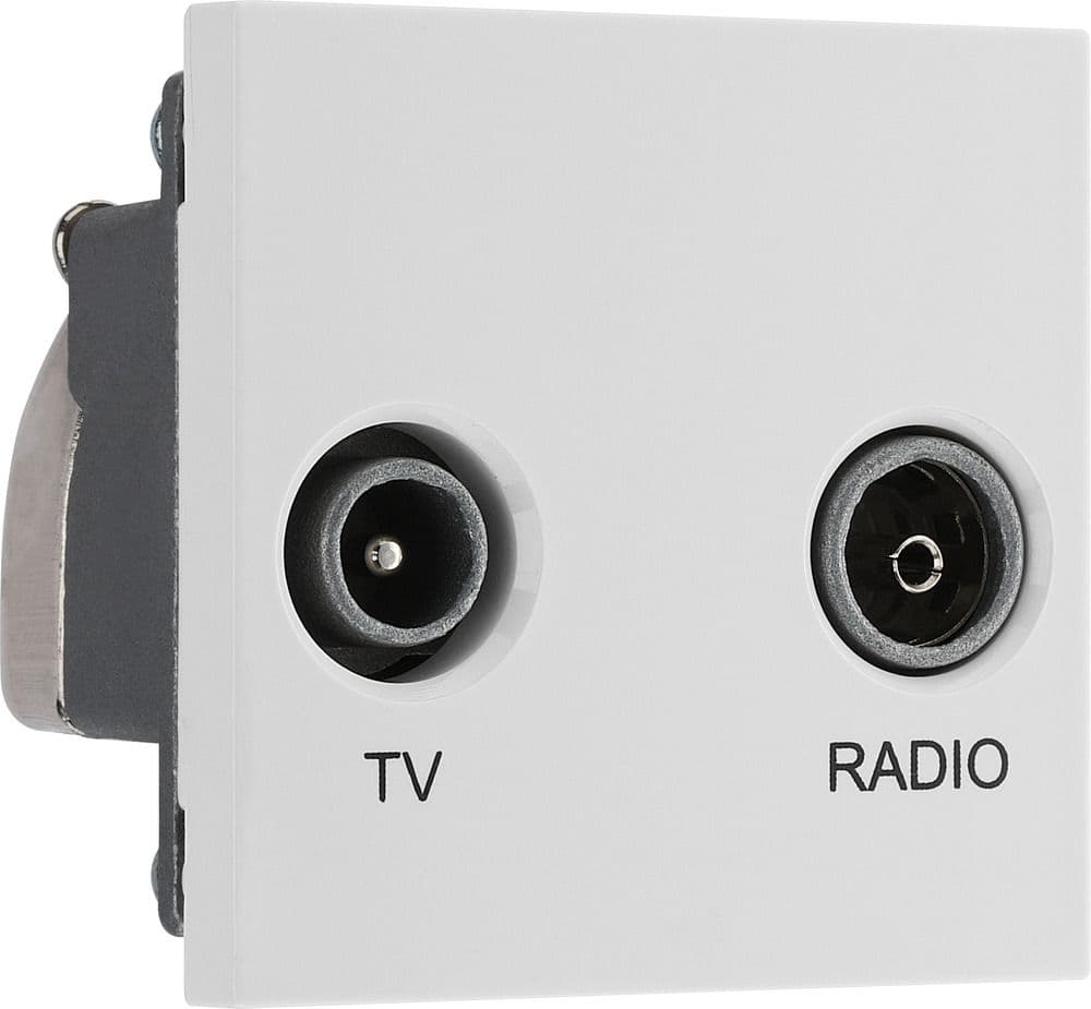 Euro Module Inserts BG Electrical EMTVFMW Euro Module TV And Radio Insert Module TV IEC ...