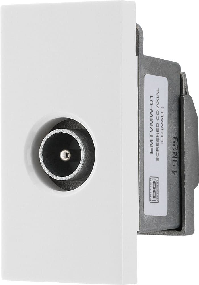 BG Electrical EMTVMW Euro Module IEC Insert Module Male