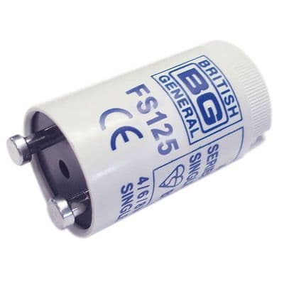 BG Electrical FS125 Fluorescent Starter 70-125W Fluorescent Tubes 240-250V