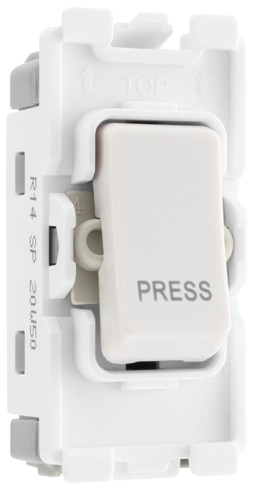 BG Electrical R14 Grid 20AX Switch Module 1 Way Retractive 