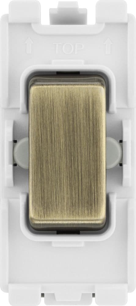 BG Electrical RAB12C Grid 20AX Switch 2W SP Centre Off