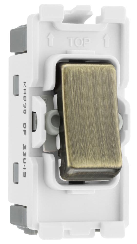 BG Electrical RAB30 Grid 20AX Switch DP