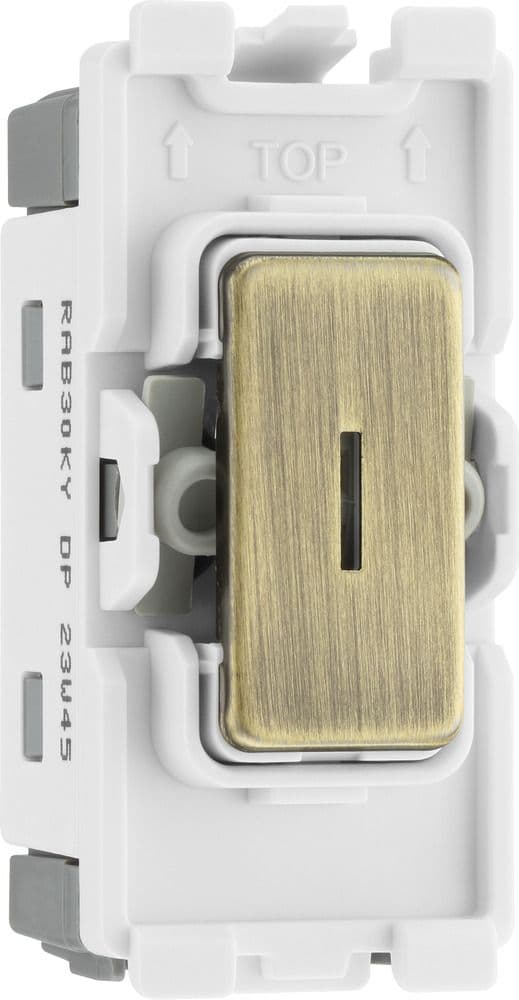BG Electrical RAB30KY Grid 20AX Sc Key Switch DP