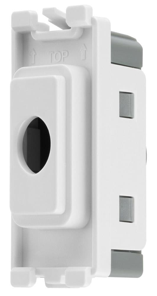BG Electrical RFLEX Grid Flex Outlet Module Up To 10mm White
