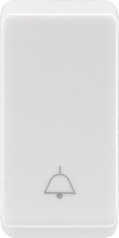 BG Electrical RRBELLW Grid Rocker Bell Symbol White Pack Of 10