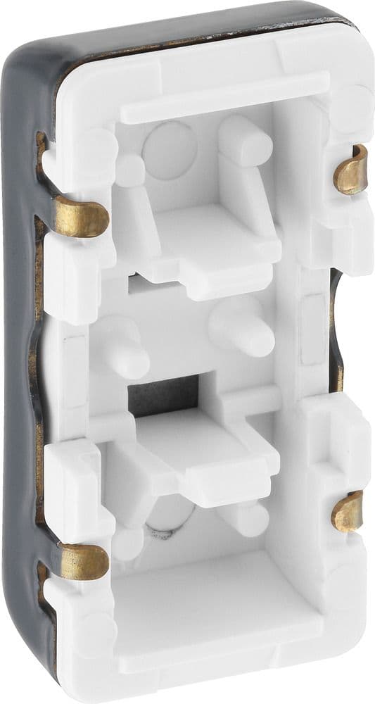 BG Electrical RRUPG Grid Rocker Plain Graphite Pack Of 10