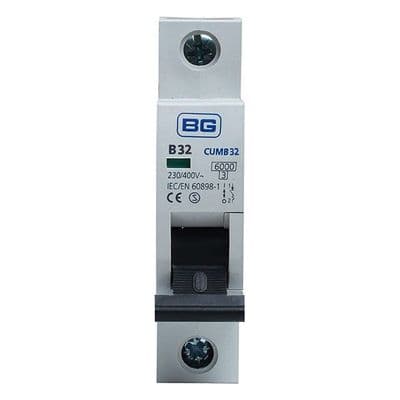 BG Electrical Single Pole, Breaking Capacity 6kA B Type CUMB32