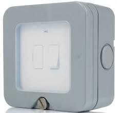 BG Electrical WP53 Weatherproof 13 Amp Fused Connection Unit With Power Neon IP66